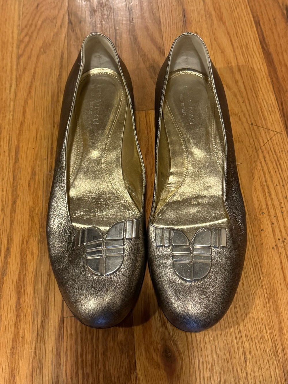 Silver Sergio Rossi flats